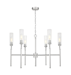 Z-Lite - 3047-6BN - Six Light Chandelier - Esme - Brushed Nickel