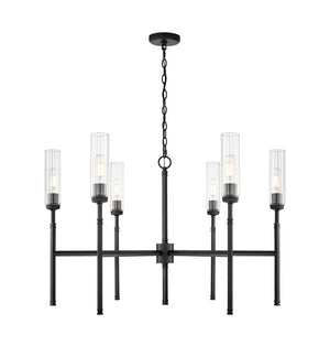 Z-Lite - 3047-6MB - Six Light Chandelier - Esme - Matte Black