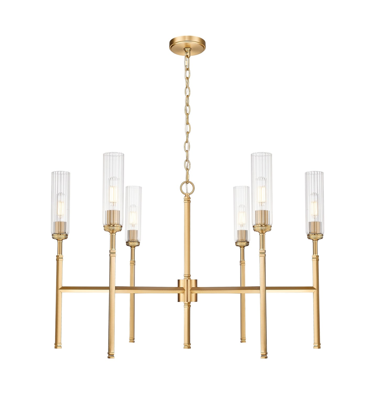Z-Lite - 3047-6MGLD - Six Light Chandelier - Esme - Modern Gold
