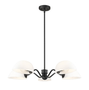Z-Lite - 3048-5MB - Five Light Chandelier - Breton - Matte Black