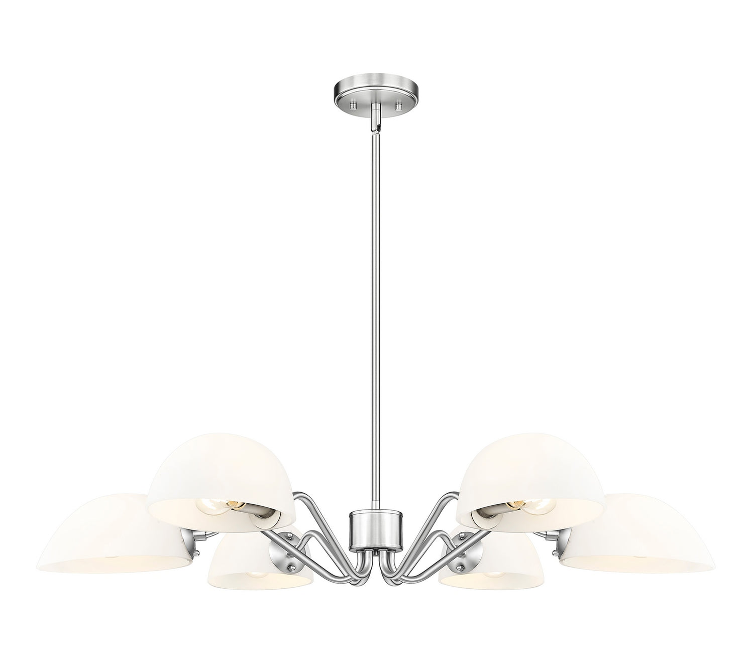 Z-Lite - 3048-6BN - Six Light Chandelier - Breton - Brushed Nickel