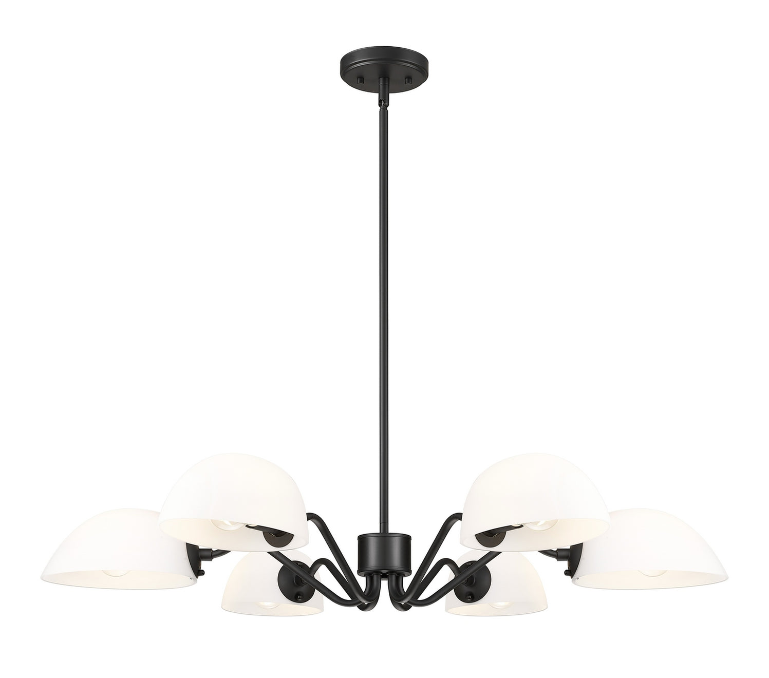 Z-Lite - 3048-6MB - Six Light Chandelier - Breton - Matte Black