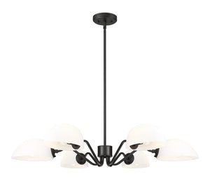 Z-Lite - 3048-6MB - Six Light Chandelier - Breton - Matte Black