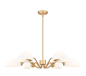 Z-Lite - 3048-6MGLD - Six Light Chandelier - Breton - Modern Gold