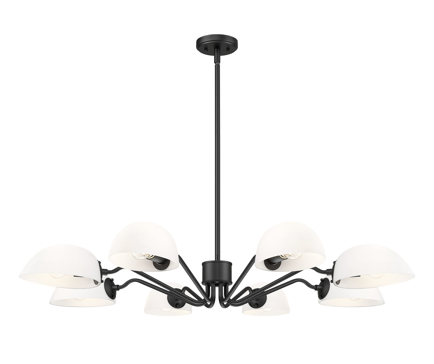 Z-Lite - 3048-8MB - Eight Light Chandelier - Breton - Matte Black