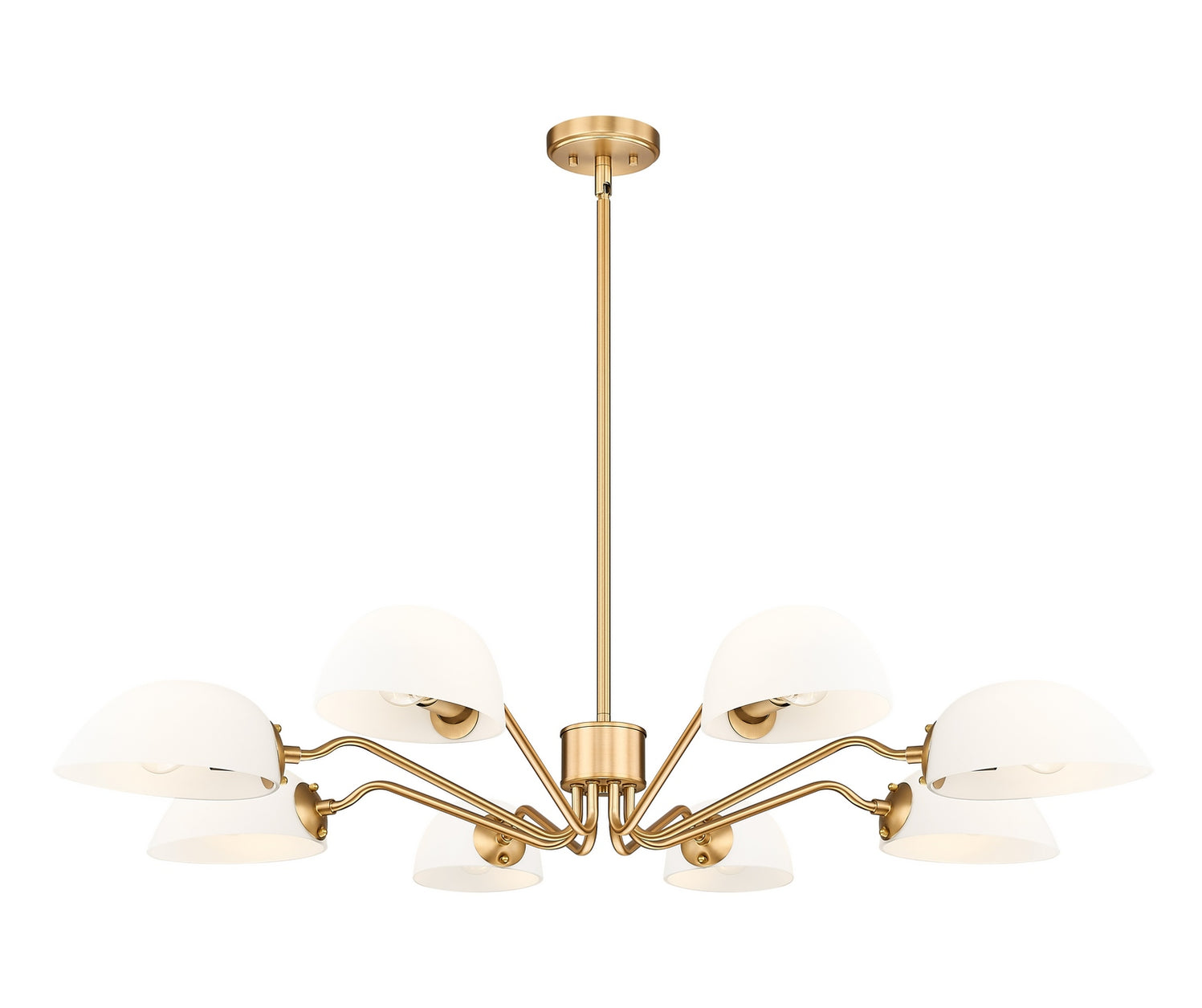 Z-Lite - 3048-8MGLD - Eight Light Chandelier - Breton - Modern Gold