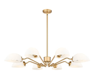 Z-Lite - 3048-8MGLD - Eight Light Chandelier - Breton - Modern Gold