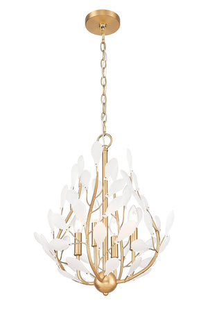 Z-Lite - 353-18MGLD - Four Light Chandelier - Claudine - Modern Gold