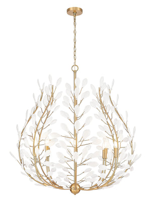 Z-Lite - 353-38MGLD - Eight Light Chandelier - Claudine - Modern Gold