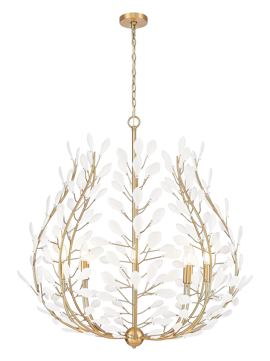 Z-Lite - 353-38MGLD - Eight Light Chandelier - Claudine - Modern Gold