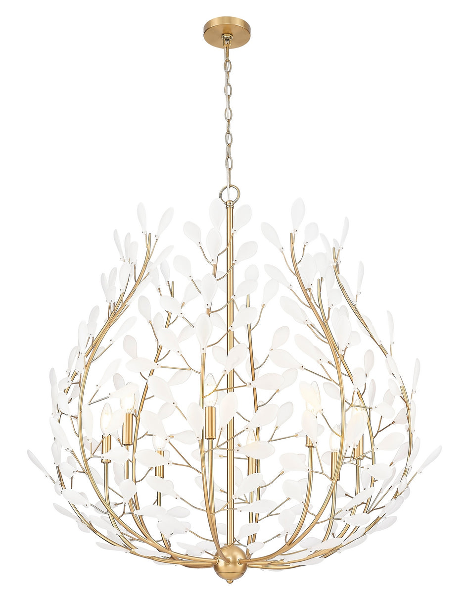 Z-Lite - 353-38MGLD - Eight Light Chandelier - Claudine - Modern Gold