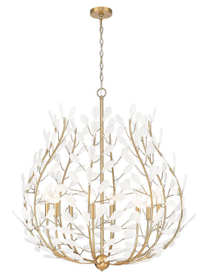 Z-Lite - 353-38MGLD - Eight Light Chandelier - Claudine - Modern Gold