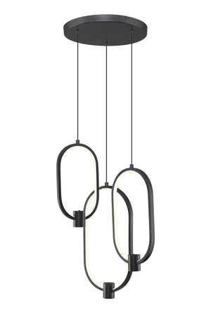 Z-Lite - 4101-3MB-LED - LED Chandelier - Saros - Matte Black