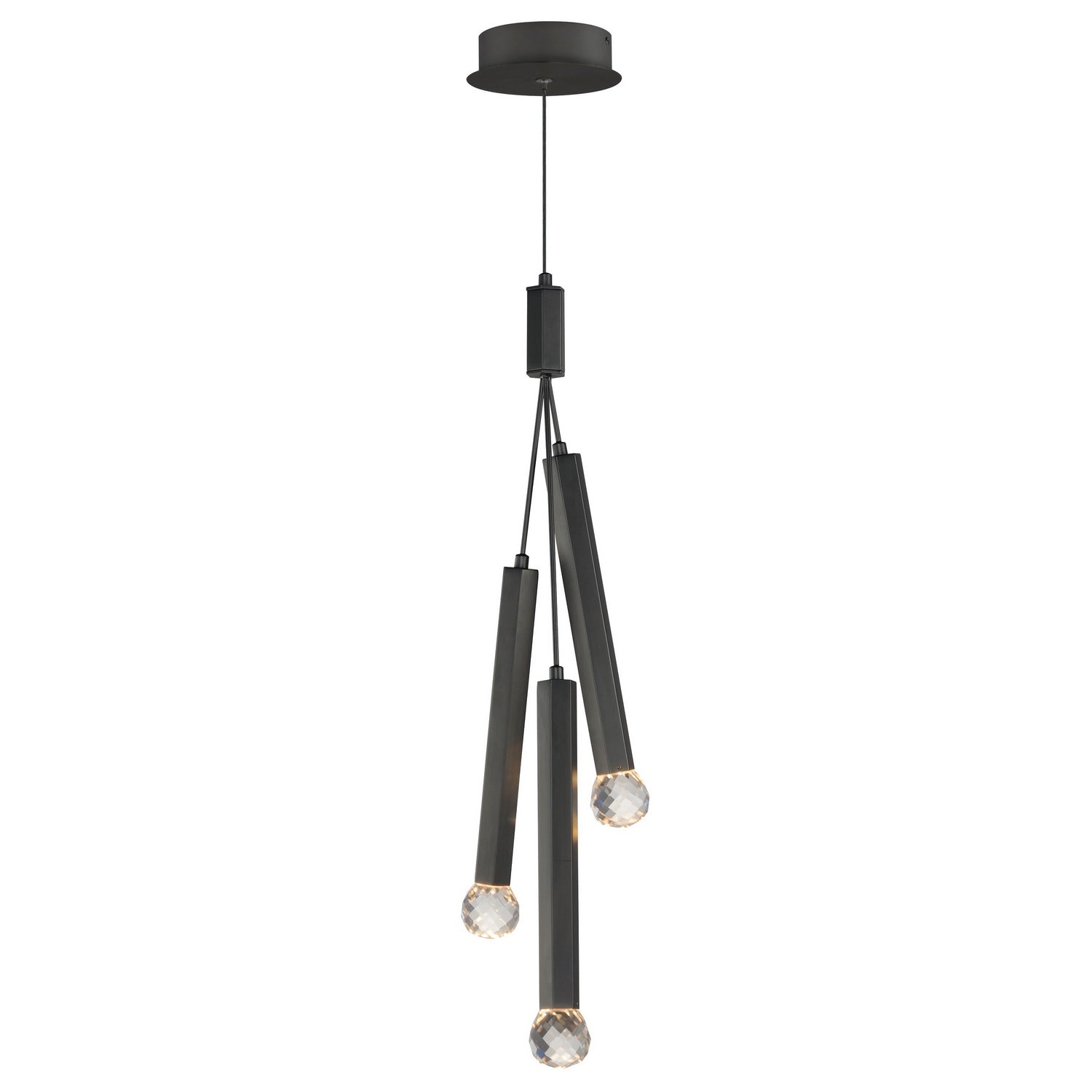 ET2 - E23343-122BK - LED Pendant - Allumettes - Black