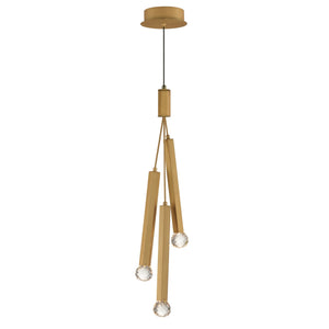 ET2 - E23343-122GLD - LED Pendant - Allumettes - Gold