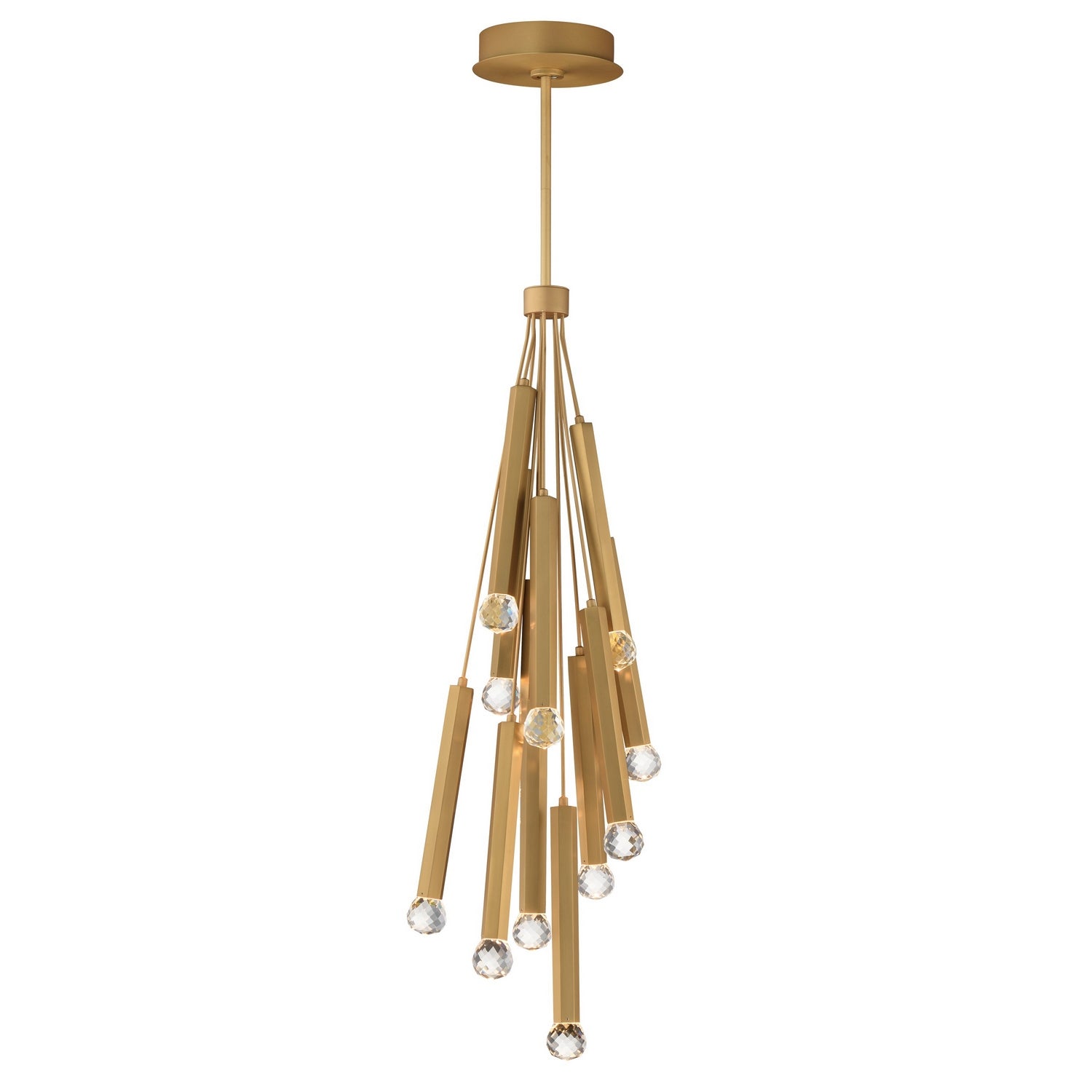 ET2 - E23347-122GLD - LED Pendant - Allumettes - Gold