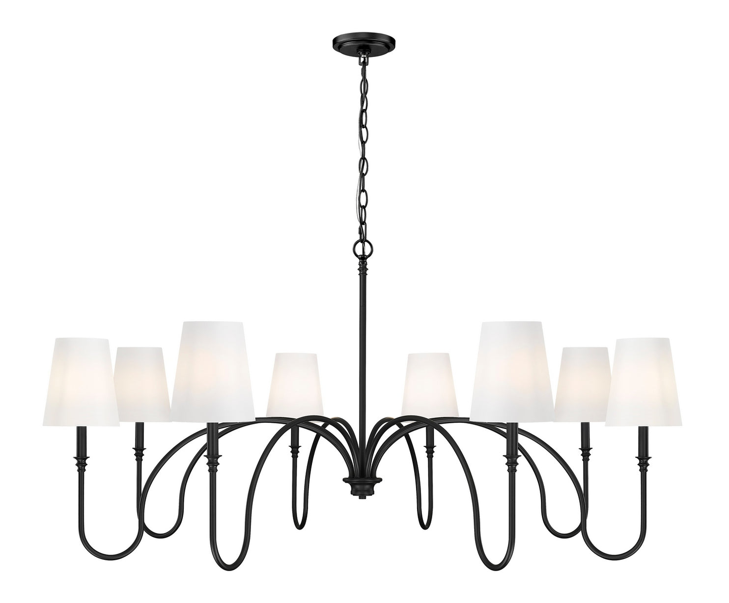 Z-Lite - 4505-8MB - Eight Light Chandelier - Jisele - Matte Black
