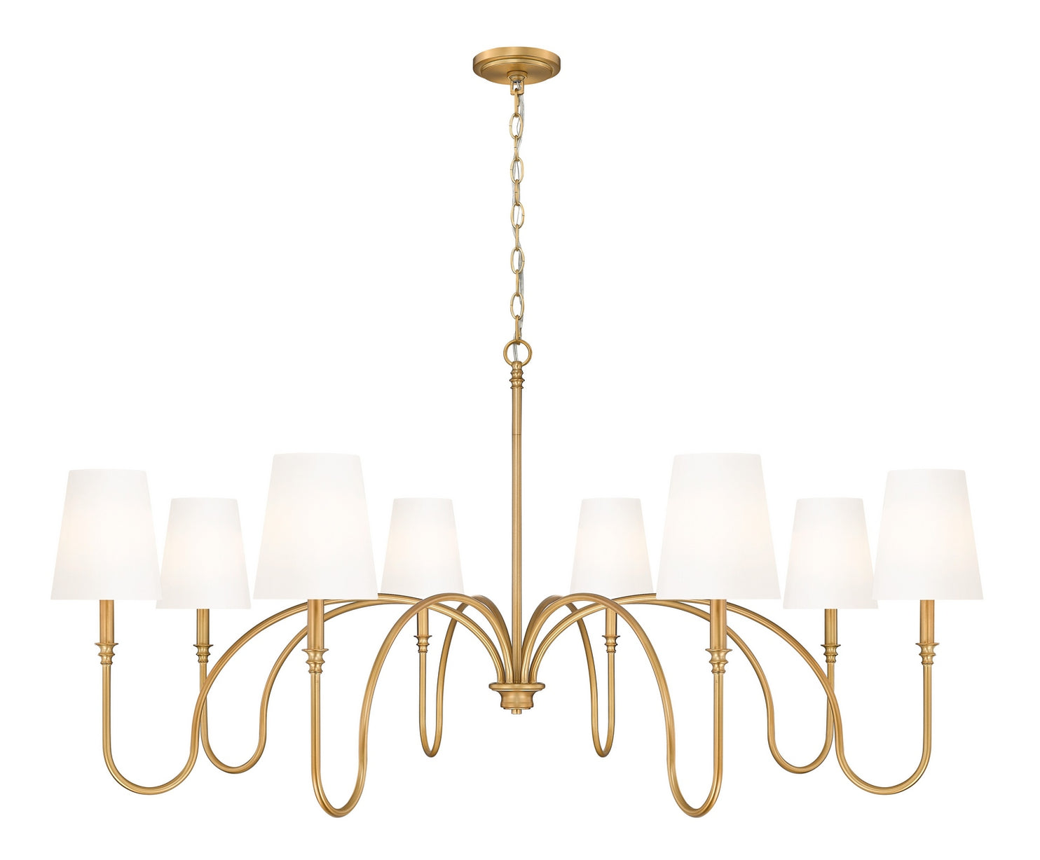Z-Lite - 4505-8RB - Eight Light Chandelier - Jisele - Rubbed Brass