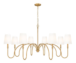 Z-Lite - 4505-8RB - Eight Light Chandelier - Jisele - Rubbed Brass