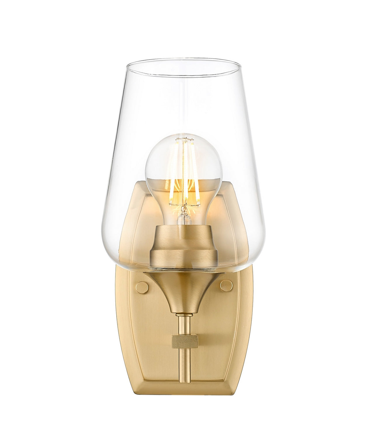 Z-Lite - 473-1S-BBR - One Light Wall Sconce - Joliet - Burnished Brass