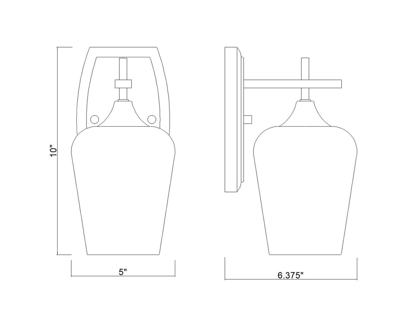 Z-Lite - 473-1S-BBR - One Light Wall Sconce - Joliet - Burnished Brass