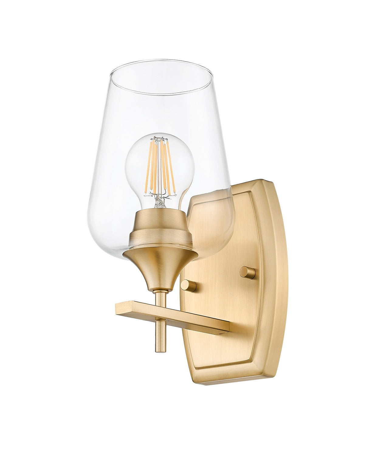Z-Lite - 473-1S-BBR - One Light Wall Sconce - Joliet - Burnished Brass