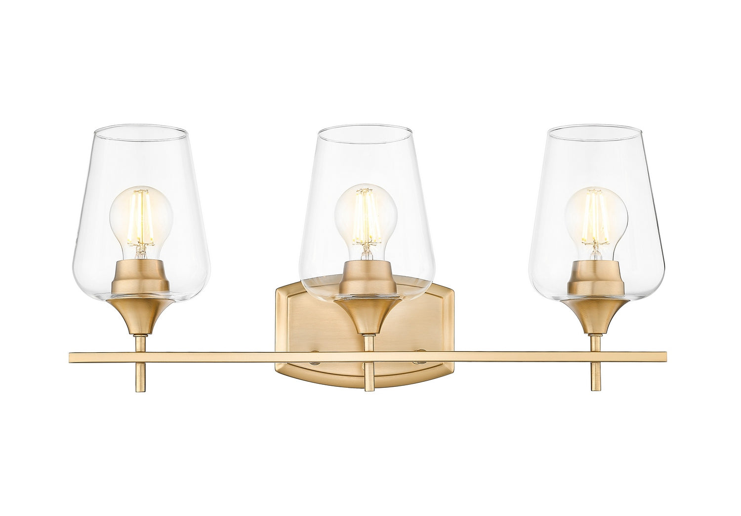 Z-Lite - 473-3V-BBR - Three Light Vanity - Joliet - Burnished Brass