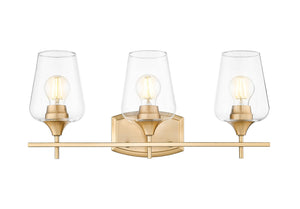 Z-Lite - 473-3V-BBR - Three Light Vanity - Joliet - Burnished Brass