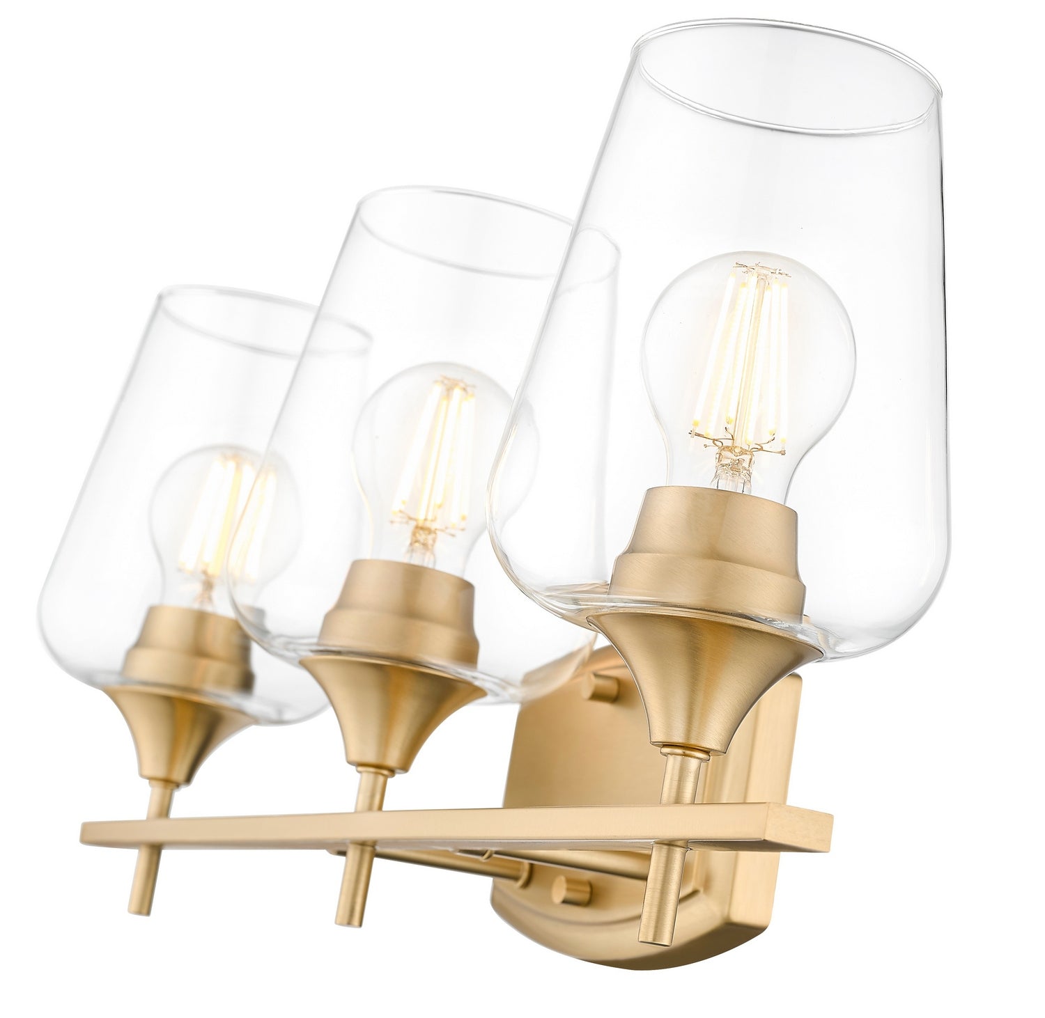 Z-Lite - 473-3V-BBR - Three Light Vanity - Joliet - Burnished Brass