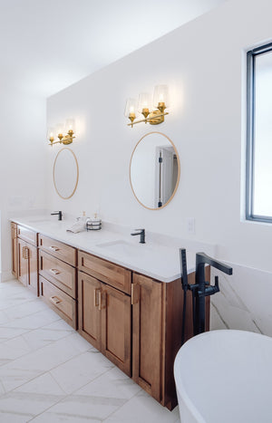 Z-Lite - 473-3V-BBR - Three Light Vanity - Joliet - Burnished Brass