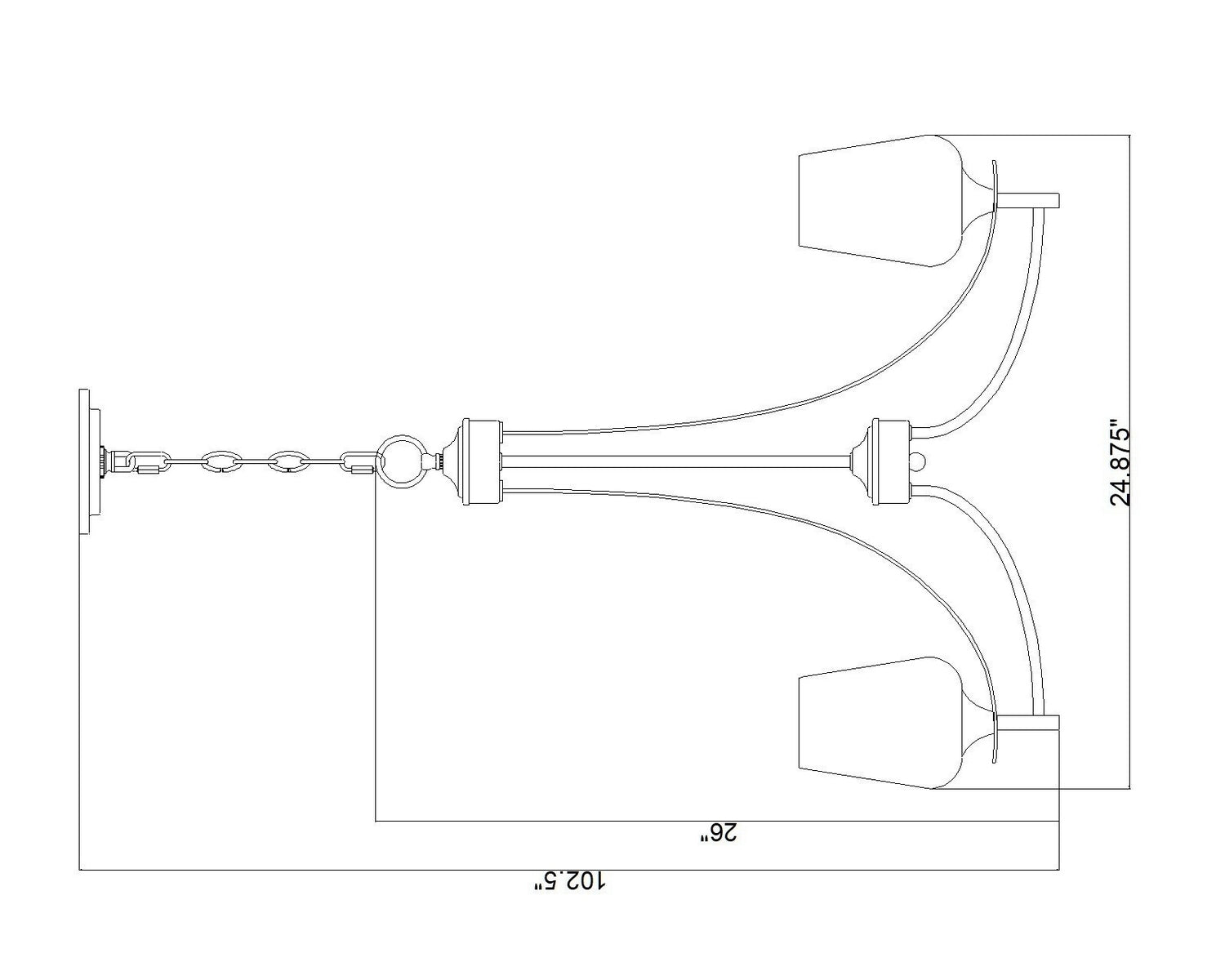 Z-Lite - 473-5BBR - Five Light Chandelier - Joliet - Burnished Brass