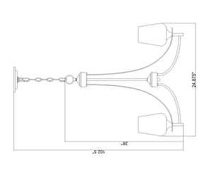 Z-Lite - 473-5BBR - Five Light Chandelier - Joliet - Burnished Brass