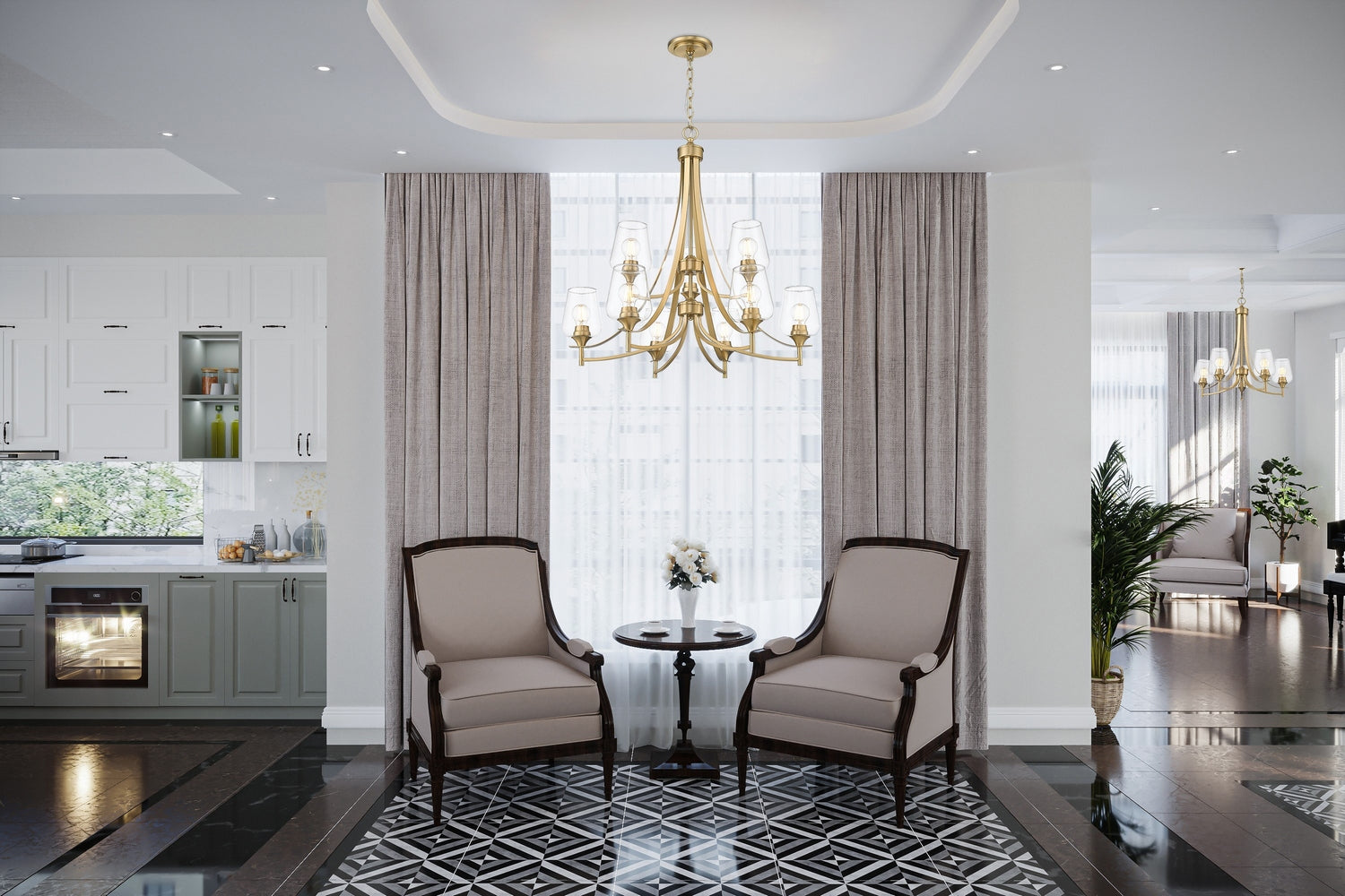 Z-Lite - 473-9BBR - Nine Light Chandelier - Joliet - Burnished Brass