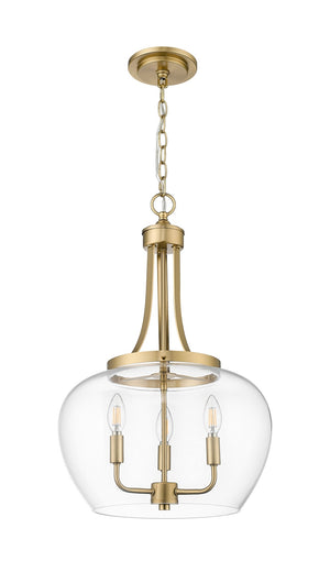 Z-Lite - 473P16-BBR - Three Light Pendant - Joliet - Burnished Brass