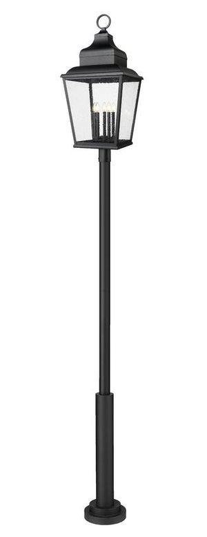 Z-Lite - 5029PHXXLR-5010P-BK - Five Light Outdoor Post Mount - Raphael - Sand Black