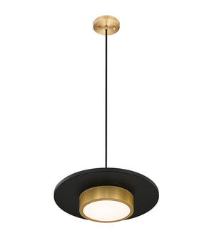 Z-Lite - 829P16-MB-MGLD-LED - LED Pendant - Ludo - Matte Black + Modern Gold