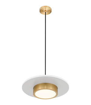 Z-Lite - 829P16-MW-MGLD-LED - LED Pendant - Ludo - Matte White + Modern Gold