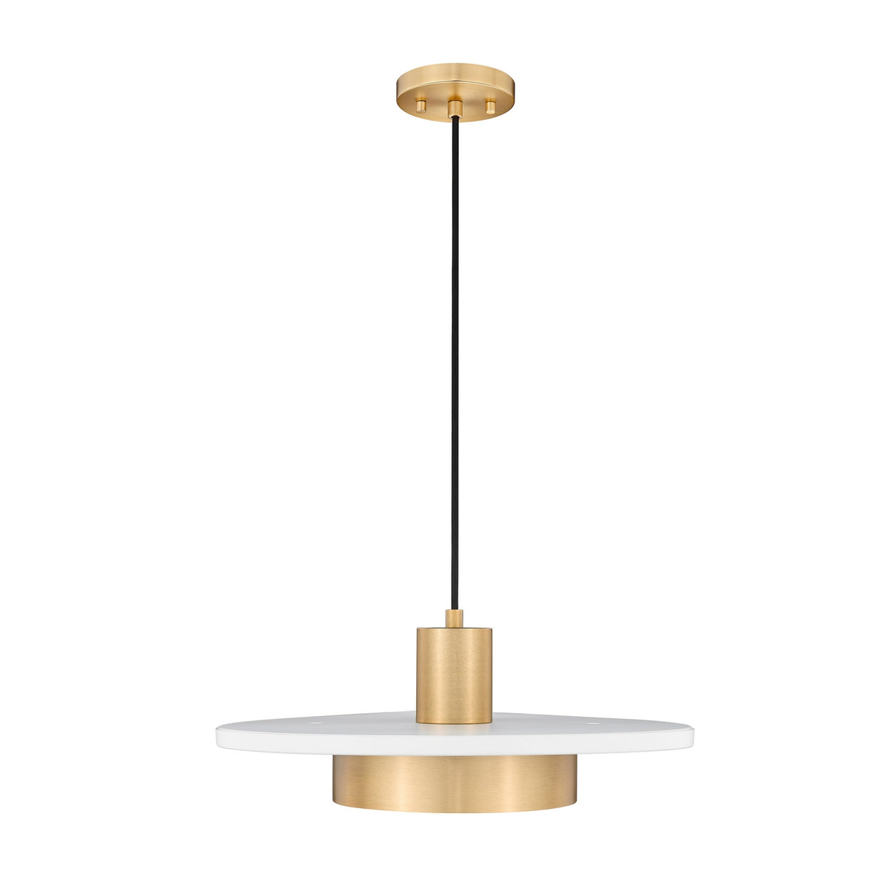 Z-Lite - 829P16-MW-MGLD-LED - LED Pendant - Ludo - Matte White + Modern Gold