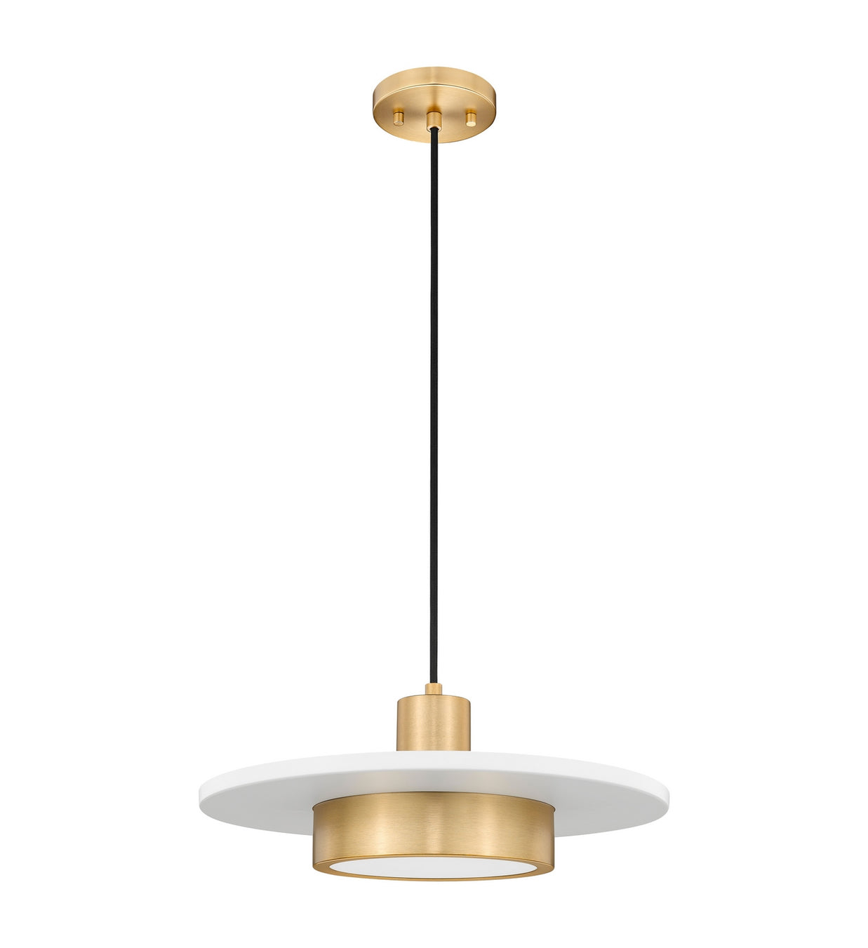 Z-Lite - 829P16-MW-MGLD-LED - LED Pendant - Ludo - Matte White + Modern Gold
