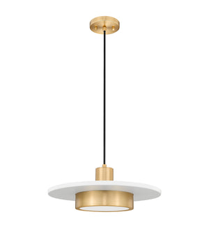 Z-Lite - 829P16-MW-MGLD-LED - LED Pendant - Ludo - Matte White + Modern Gold