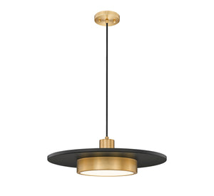 Z-Lite - 829P20-MB-MGLD-LED - LED Pendant - Ludo - Matte Black + Modern Gold