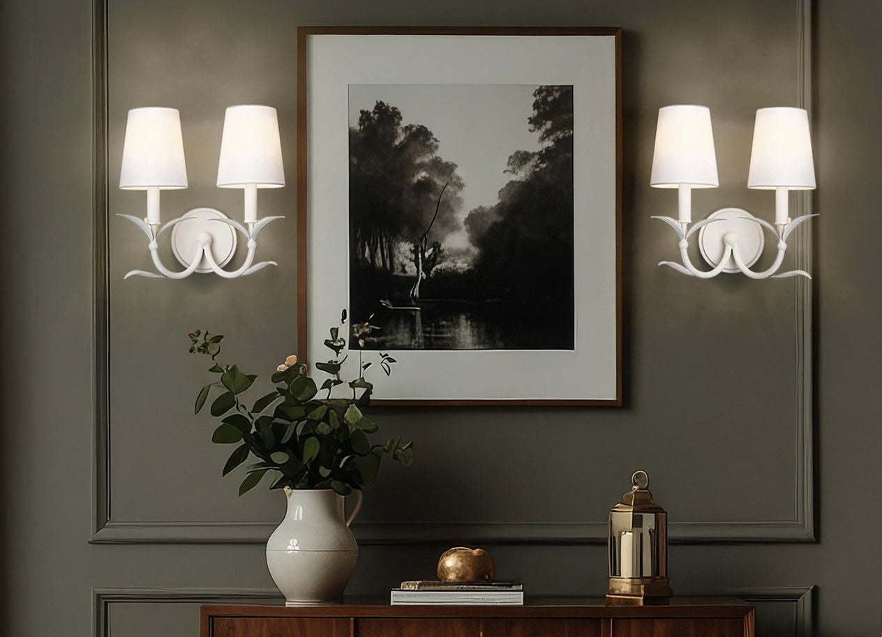Z-Lite - 830-2S-TXWH - Two Light Wall Sconce - Aslin - Textured White