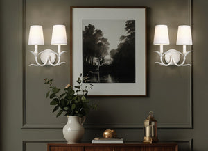 Z-Lite - 830-2S-TXWH - Two Light Wall Sconce - Aslin - Textured White