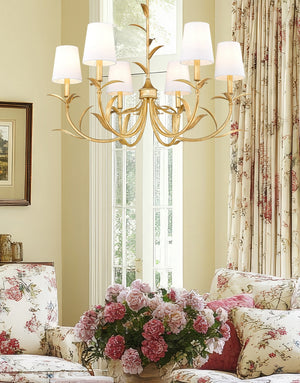 Z-Lite - 830-31GLF - Six Light Chandelier - Aslin - Gold Leaf