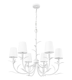Z-Lite - 830-31TXWH - Six Light Chandelier - Aslin - Textured White