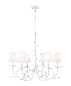 Z-Lite - 830-31TXWH - Six Light Chandelier - Aslin - Textured White