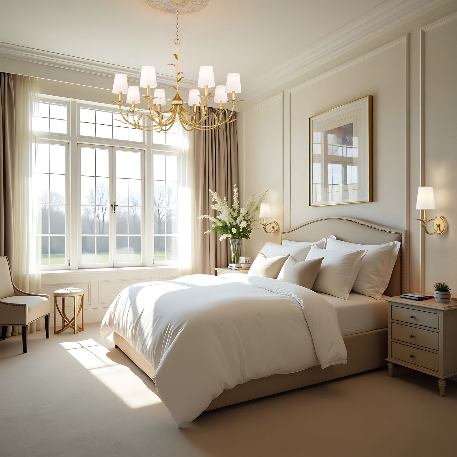 Z-Lite - 830-42GLF - Eight Light Chandelier - Aslin - Gold Leaf