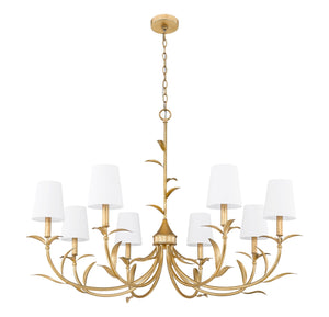 Z-Lite - 830-42GLF - Eight Light Chandelier - Aslin - Gold Leaf