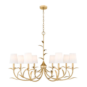 Z-Lite - 830-42GLF - Eight Light Chandelier - Aslin - Gold Leaf