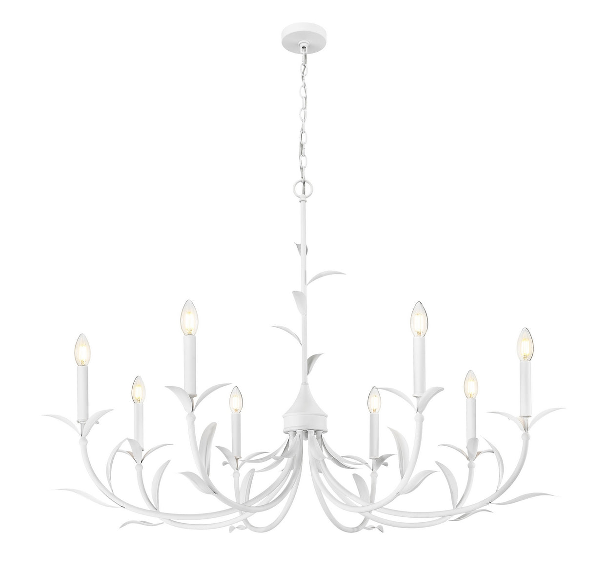 Z-Lite - 830-42TXWH - Eight Light Chandelier - Aslin - Textured White